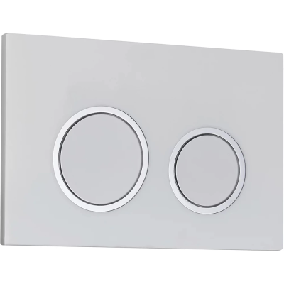 Кнопка смыва Veconi Flush V11 FLV11-W для инсталляции, белый глянец/хром/белый глянец