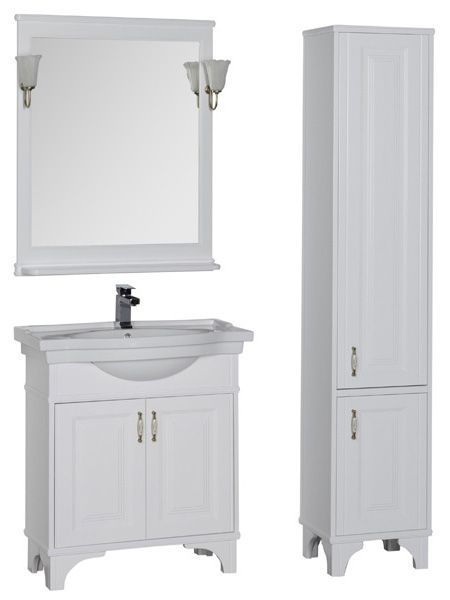 Тумба  для комплекта Aquanet Валенса 80 белая