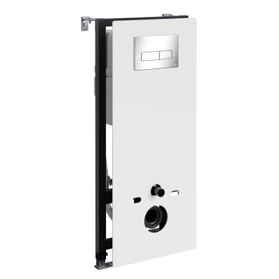 Система инсталляции для подвесных унитазов WasserKRAFT Abens 20TLT.010.ME.WH.BN03 белый, никель