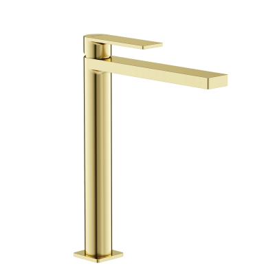 Смеситель для раковины SANCOS Studio, брашированное золото, PVD покрытие,  SC9016BG