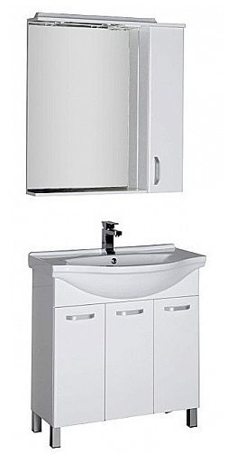 Тумба под раковину Aquanet Глория 00171604 80 белая