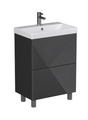 Тумба Velvex напольная Edge 60.2Y, графит (tn.EDG.9696.60.2Y графит)