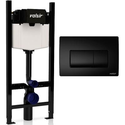 Система инсталляции с кнопкой смыва Valsir KIT P1 BM VS0853202 черный матовый