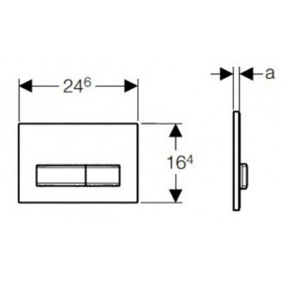 Кнопка смыва Geberit Sigma 50 115.788.21.5 хром глянцевый