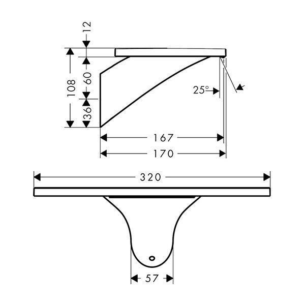 Излив Axor Massaud 18472000 для ванны, хром
