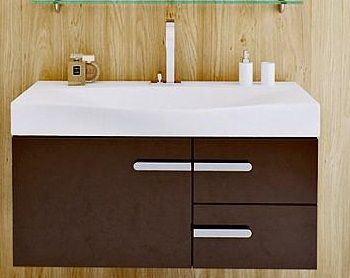 Тумба с раковиной Aqwella Европа Eu.01.10/BRN 100 коричневый