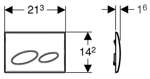 Кнопка смыва Geberit Kappa 20 115.228.11.1 белая