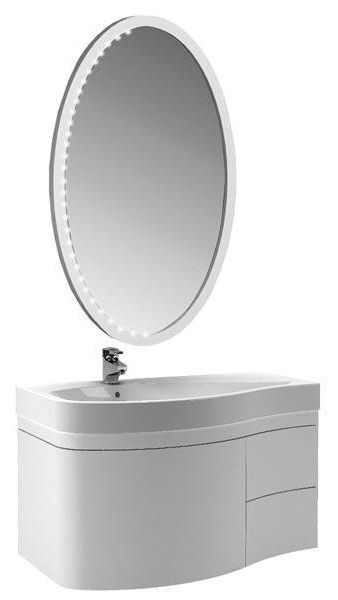 Тумба под раковину Aquanet Сопрано 1-95 00169660 L, ящик, белая