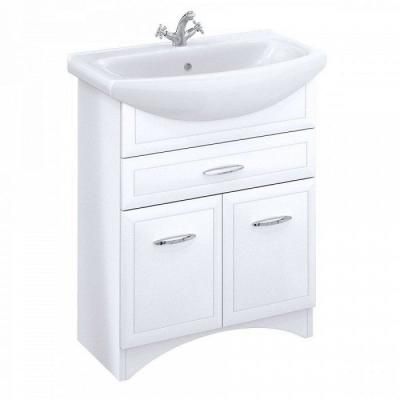 Тумба с раковиной Milardo Victoria 75 напольная белая (VICHC7LH5WIV1MWA95YOK)