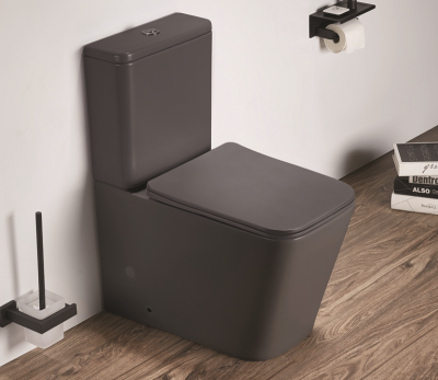 Унитаз напольный Ceramalux 2170 AXMDH, темно-серый матовый