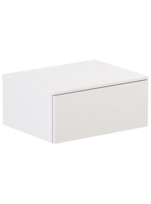 Тумба подвесная Velvex Unit 60, выс. 27, выдв. ящик, белый матовый (tp.UNI.60.1Y белый матовый)