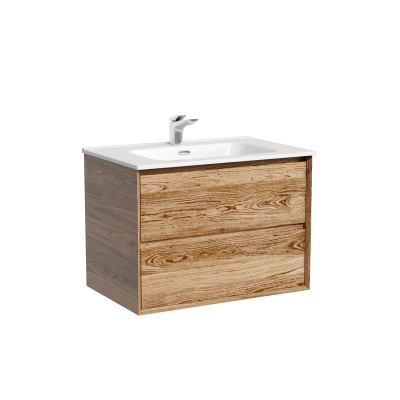 Тумба подвесная SANCOS Marmi 2.0 690х445х520 с двумя ящиками оснащенными доводчиками скрытого монтажа, дуб чарльстон, MR2.070ECH