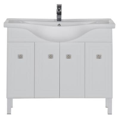 Тумба под раковину Aquanet Стайл 00181503 105 белая, 4 дверцы