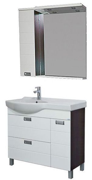 Тумба под раковину Aquanet Сити 00177500 90 L, венге