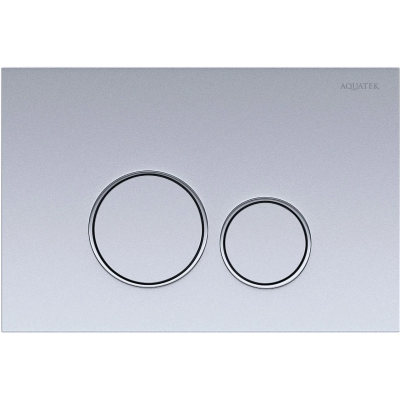 Кнопка смыва Aquatek PNS-0000013 для инсталляции, матовый хром/хром/матовый хром