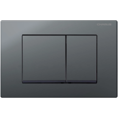 Кнопка смыва Charus Minimalista FP.310.GRP.01 для инсталляции, графит матовый