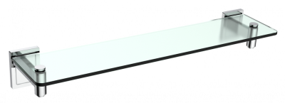 Полка Стеклянная 12311, Хром