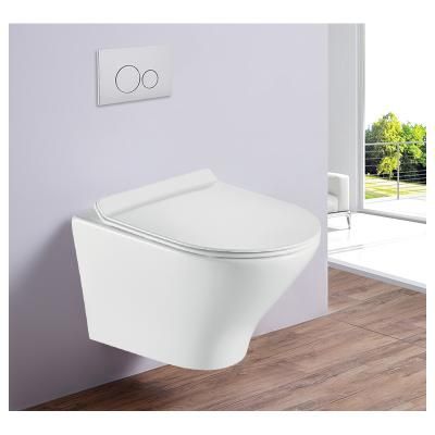 Унитаз подвесной Esbano Aster безободковый, белый