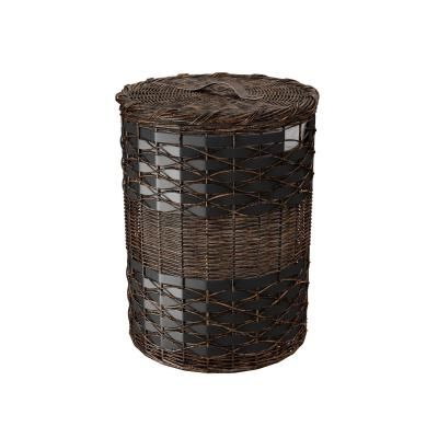 Корзина для белья WasserKRAFT Bever WBSY-2RO40MB-MNX коричневый