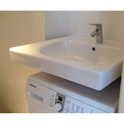 Раковина Пилот 60x60 см с креплением, сифоном и кронштейном Santek 1.WH30.1.971