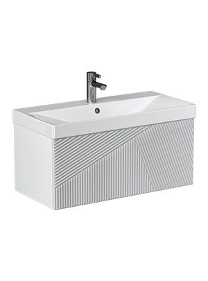 Тумба подвесная Velvex Edge 80.1Y (белая) (tp.EDG.9696.80.1Y белый глянец)