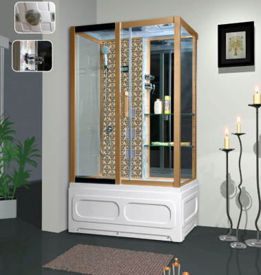 Душевая кабина Niagara Lux 7716GL 120х80 см золото