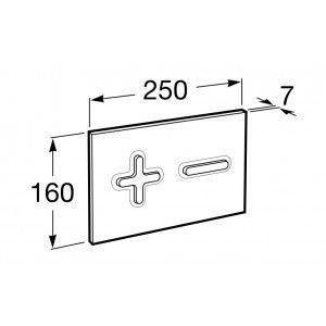 Кнопка смыва Roca PL6 890085001 хром