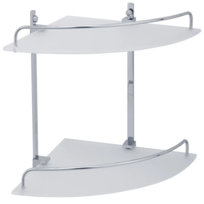 Полка угловая 26,3x26,3 см Veragio Gifortes Cromo VR.GFT-9032.CR