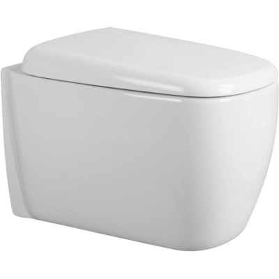 Унитаз подвесной Abber Rechteck AC1217 безободковый, торнадо, с сиденьем микролифт, белый