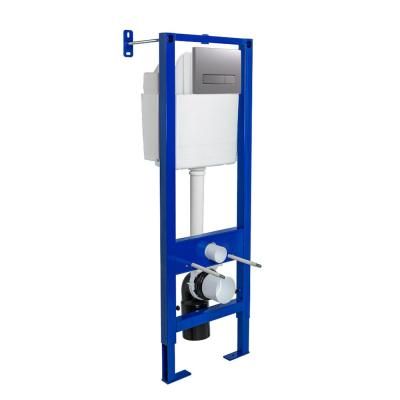 Система инсталляции для унитаза Berges Wasserhaus АТОМ Line 410 040344 хром матовый