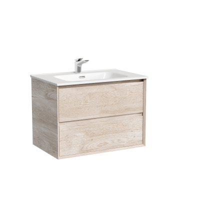 Тумба подвесная SANCOS Marmi 2.0 690х445х520 с двумя ящиками оснащенными доводчиками скрытого монтажа, дуб галифакс натуральный,  MR2.070EG