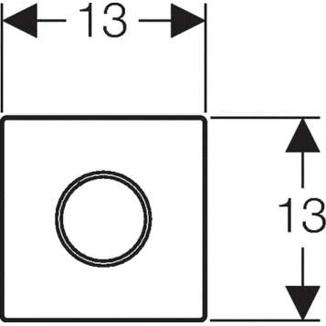 Кнопка смыва Geberit Sigma 10 116.025.SN.1 нержавеющая сталь