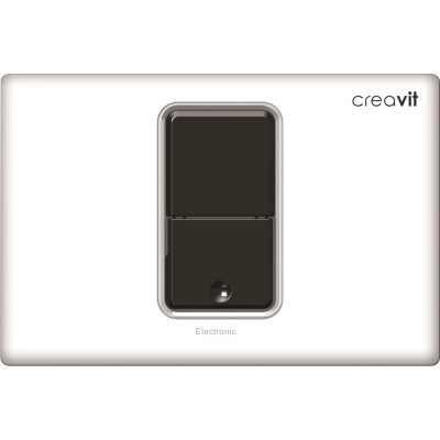Кнопка смыва Creavit FP8001.00 для инсталляции, сенсорная, питание от сети, белый