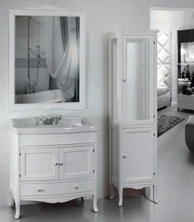 Шкаф-пенал Tiffany World Veronica 48 R белый матовый