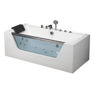 Акриловая ванна Frank F103 180х80 см, пристенная, с гидромассажем