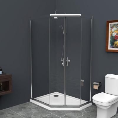 Душевой уголок BelBagno Uno UNO-195-PH-2-100/80-C-Cr прозрачное стекло