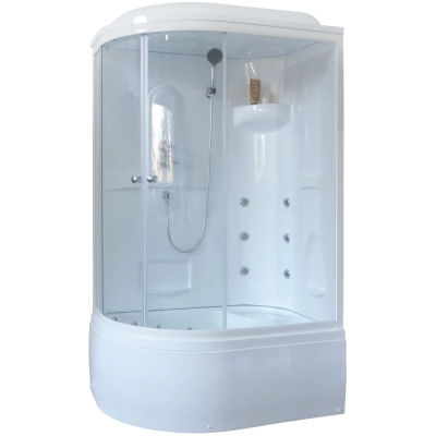 Душевая кабина 120x80x217 см Royal Bath RB8120BK2-T-R прозрачное