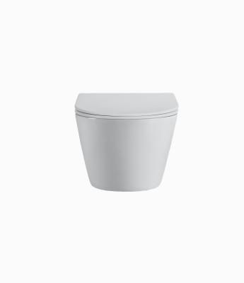 Унитаз подвесной безободковый (торнадо) D&K Rhein.Bach 500*360*350мм, сиденье микролифт, белый (DT1476516)