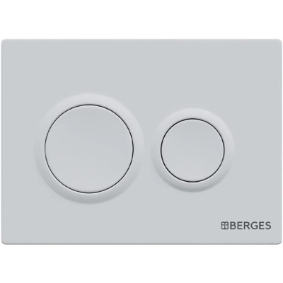 Кнопка смыва Berges Novum O4 040064 для инсталляции, белый матовый