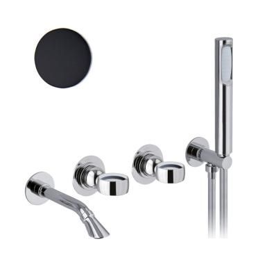 Смеситель для ванны Webert Opera OA860312560, черный