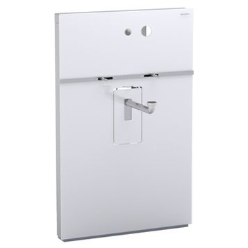 Сантехнический модуль Geberit Monolith 131.043.SI.1 для раковины, стекло белое