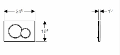 Кнопка смыва Geberit Sigma 01 115.770.EP.5 белый «Pergamon»