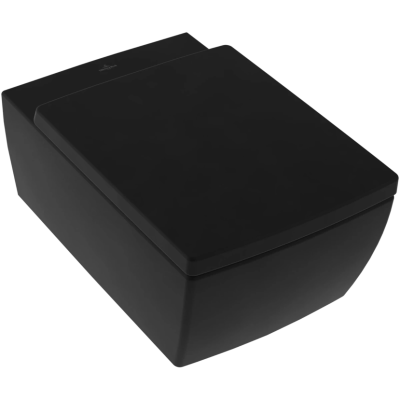 Унитаз подвесной Villeroy &amp; Boch Memento 2.0 4633R0R7 безободковый, черный матовый