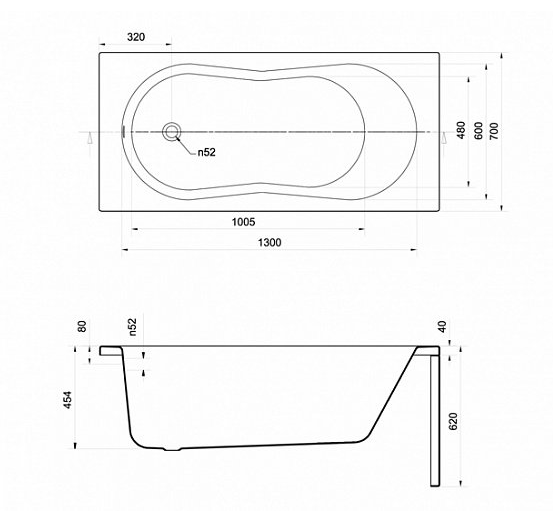 Акриловая ванна Cersanit Nike WP-NIKE*150