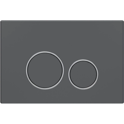 Кнопка смыва Vincea VFP-005GM для инсталляции, вороненая сталь/хром/вороненая сталь