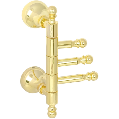 Крючок Veragio Gialetta Dorato VR.GIL-6435.DO тройной, поворотный, для ванны, золотой