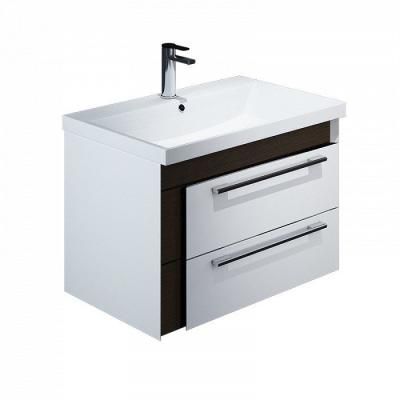 Тумба с раковиной IDDIS Color Plus COYTL6IV0WQO0iUW95SBK белый/коричневый
