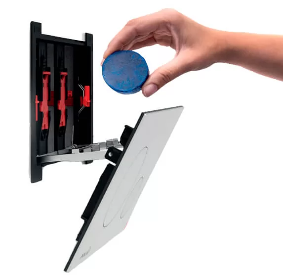 Инсталляция AlcaPlast AM101/1120 3 в 1 для унитаза с кнопкой смыва M70 белая