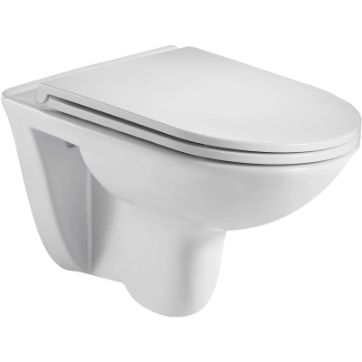 Унитаз подвесной WeltWasser Baarbach 004GL-WT безободковый, с сиденьем микролифт, белый