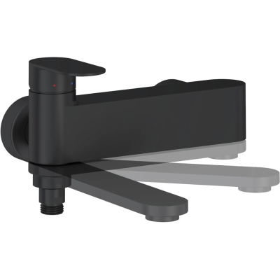 Смеситель для ванны Ravak Chrome II CR II 022.20BL X070463 черный матовый